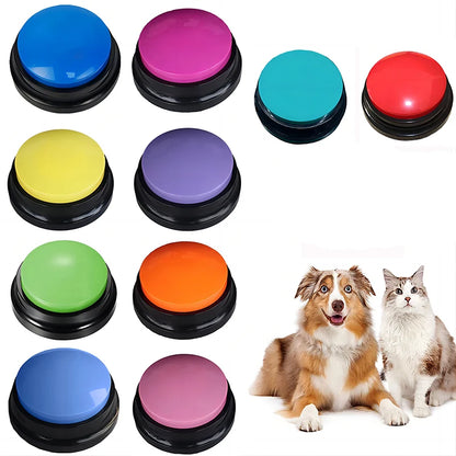 Dog Toys Funny Recordable Pet Travel Talking Pet Starters Pet Speaking Buttons Portable Cute Pet Supplies Communication Dog