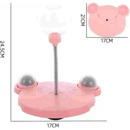 Wobbly Pet Treat Toy，Pet Interactive Dispenser with Spring，Leaking Treats Ball Pet Feeder Toy,Pet Toy Treat Dispens