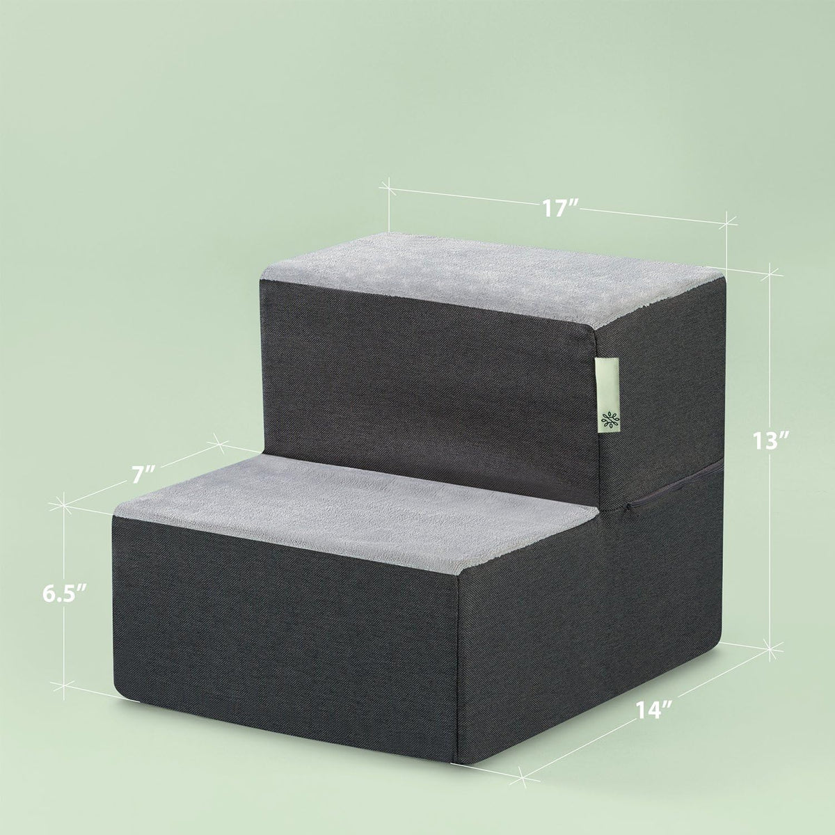 Easy Pet Stairs, Pet Ramp, Pet Ladder, X-Small, Grey